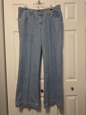 Lane Bryant Light Blue Wide-Leg Jeans